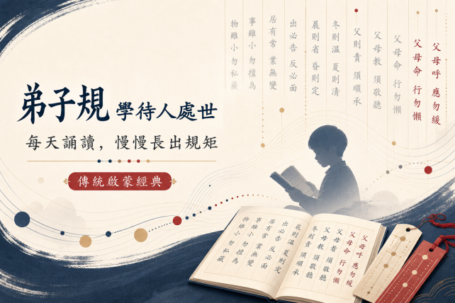 弟子規學待人處世 blog banner